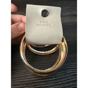 NWT Urban Outfitters Chunky Gold Bangle Set